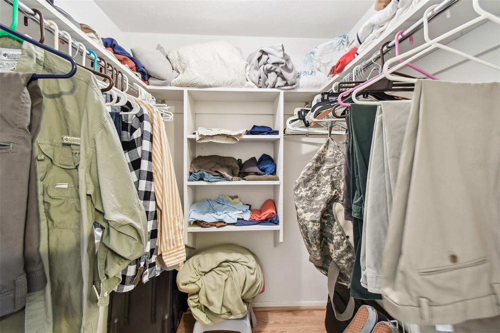 Walk in closet in primary  bedroom