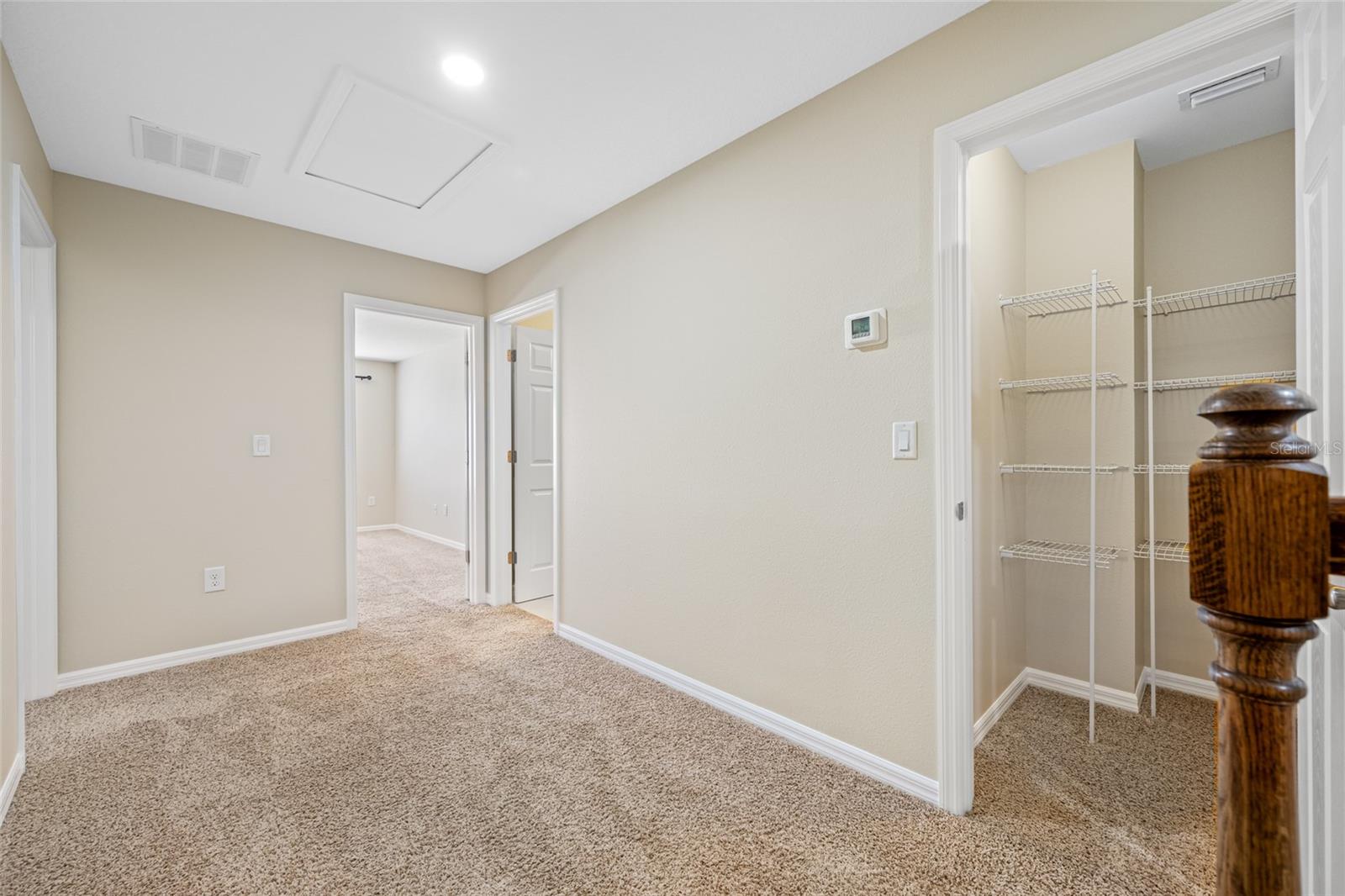 Large Hall Linen Closet on Right Hand Side