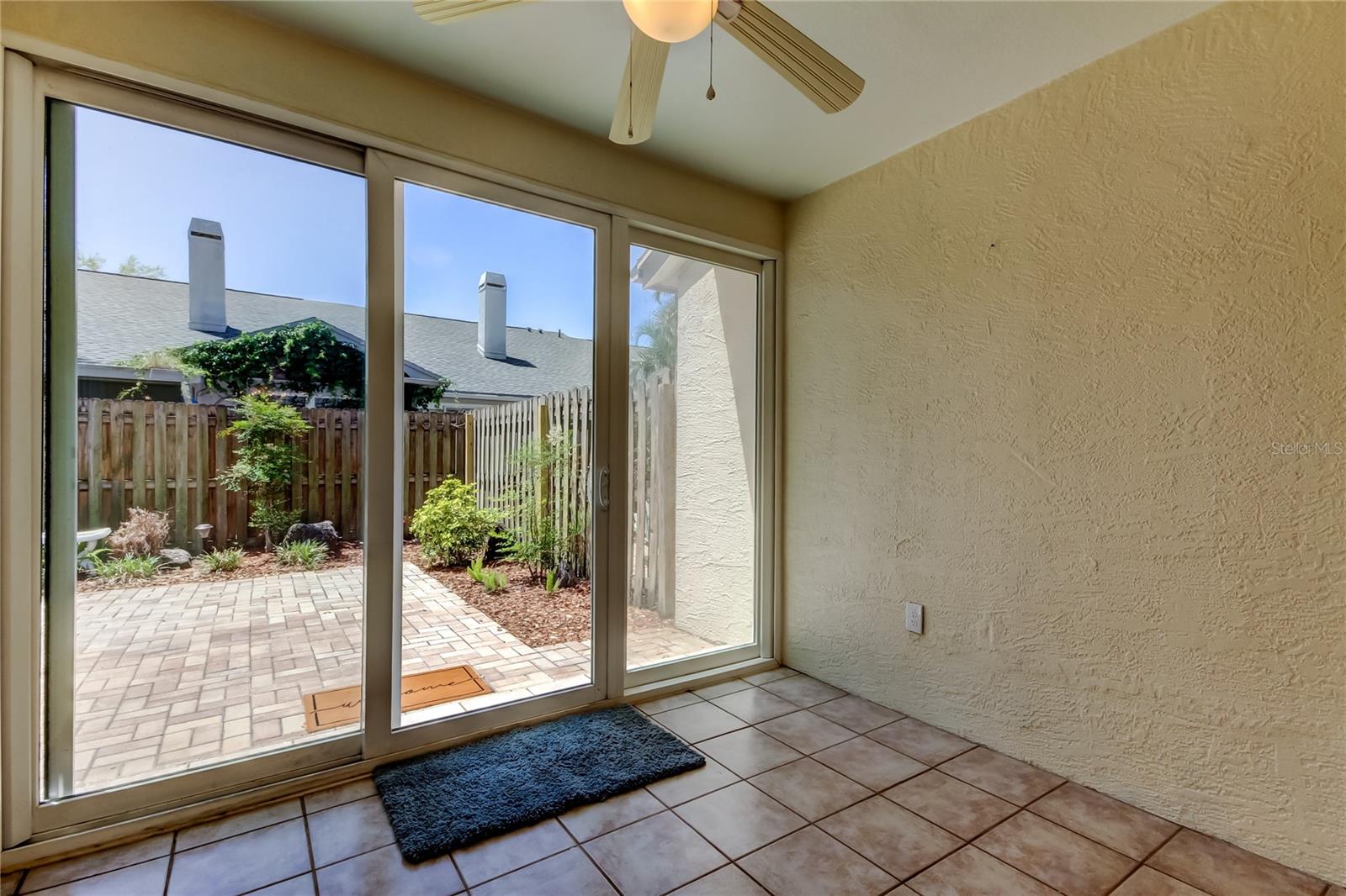 37. Previously the Lanai, Now a Climate Controlled Bonus Area (8.1 x 9.11') w Impact Sliders + GREAT View of Backyard!