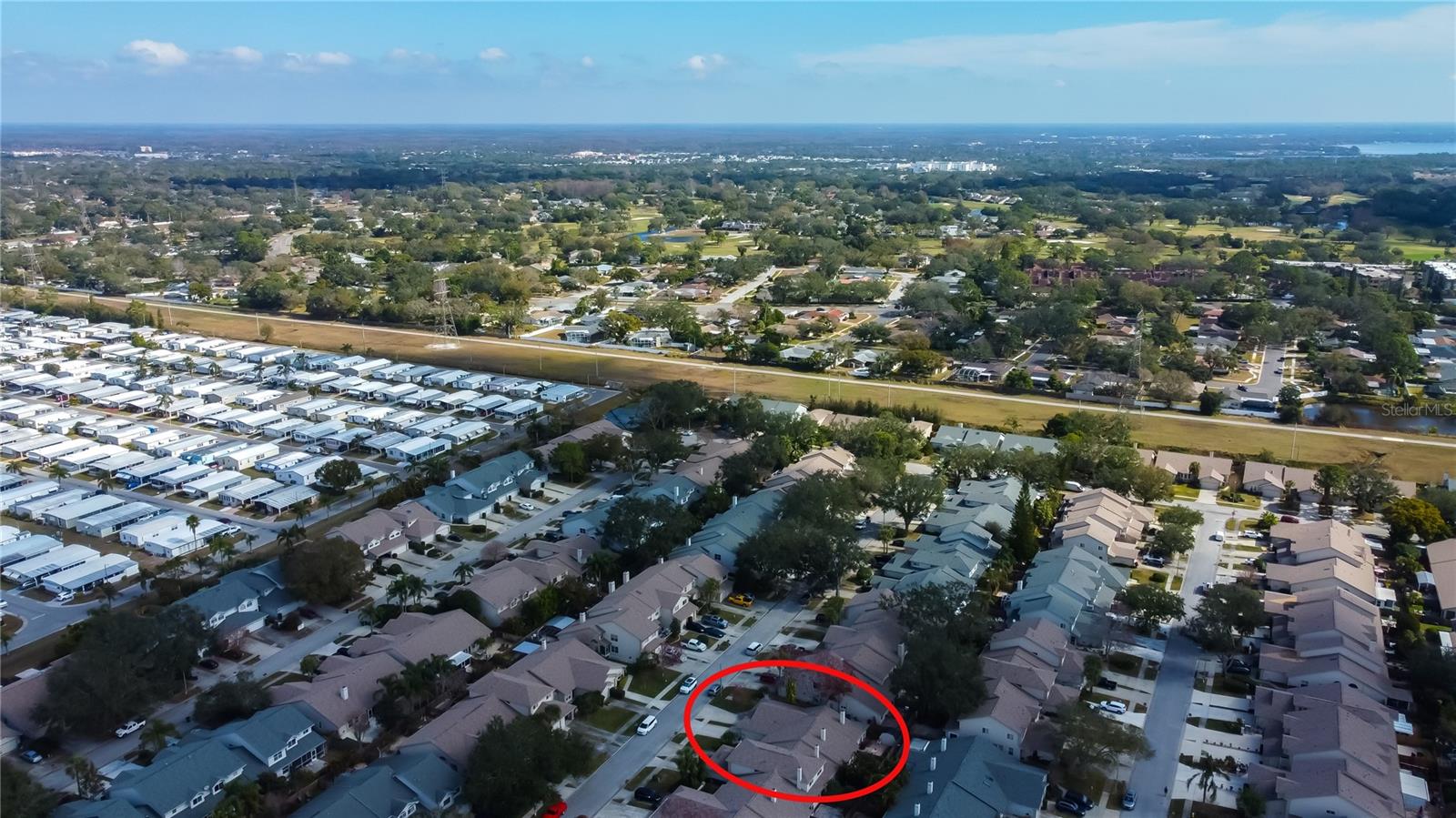 60. Looking Eastward You Can See the Pinellas Trail Right Behind the Community.. Easy Access! Hit the Pavement Walk, Job, Cycle!