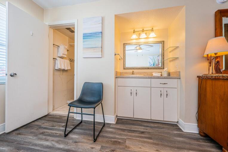 VANITY AND BATHROOM