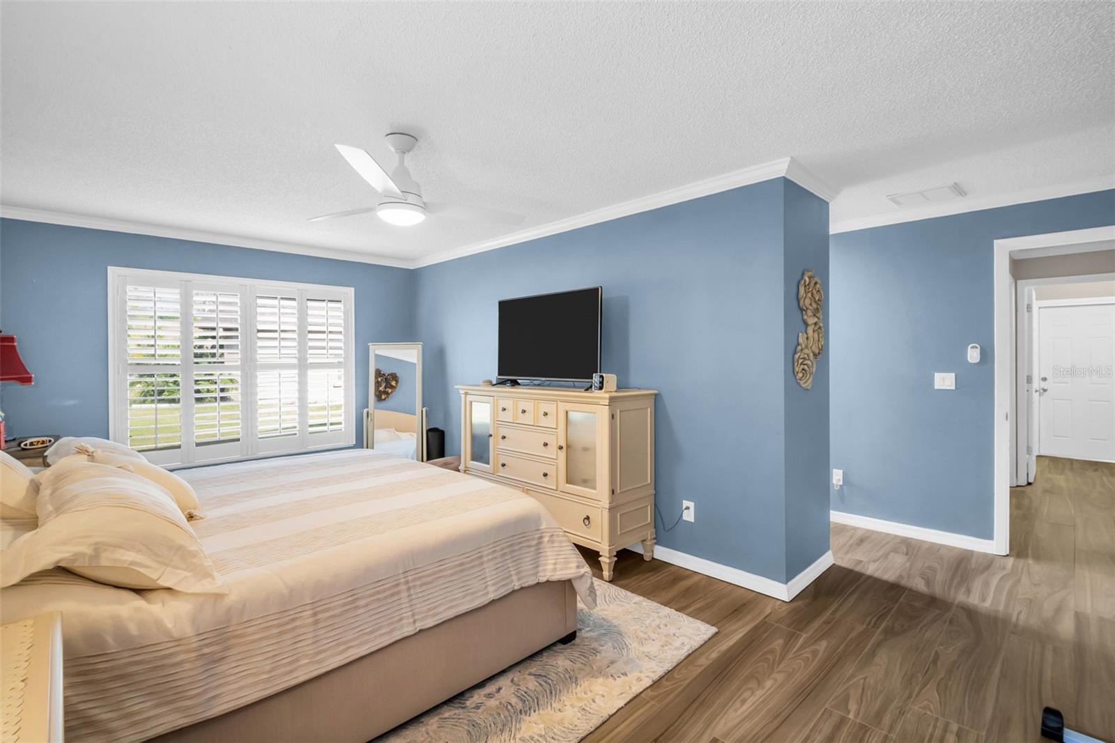 Plantations shutters with Black out Blinds behind the shutters- perfect for the late sleeper