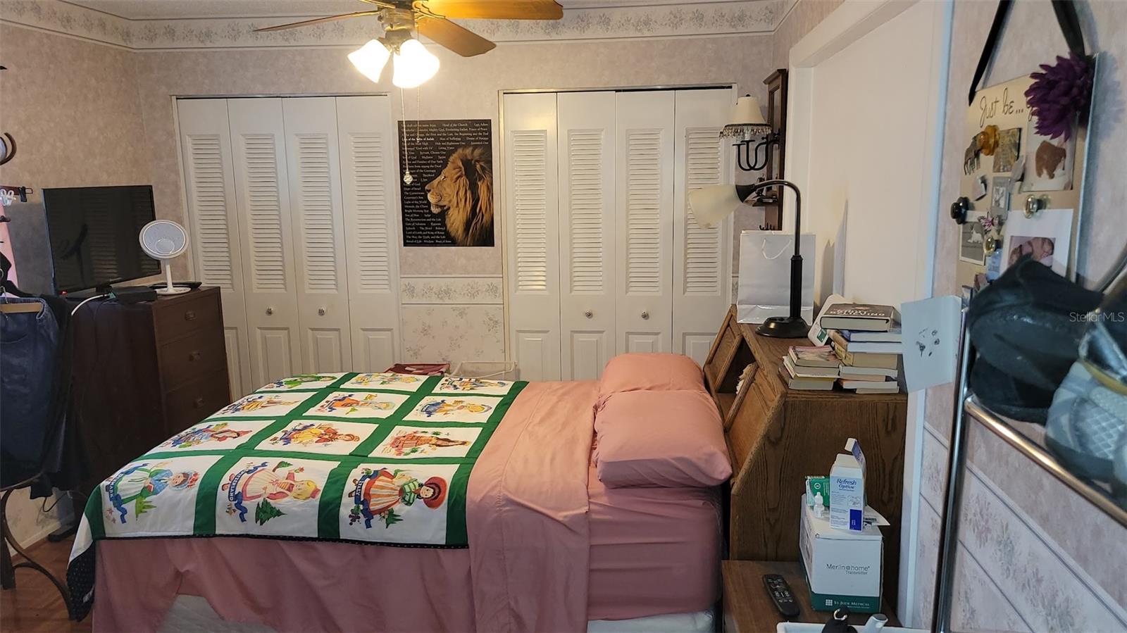 The Primary Bedroom has 2 closets and is 10X13 feet!!