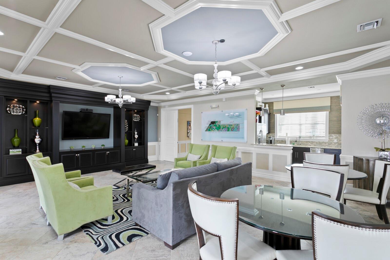 Clubhouse with meeting space.