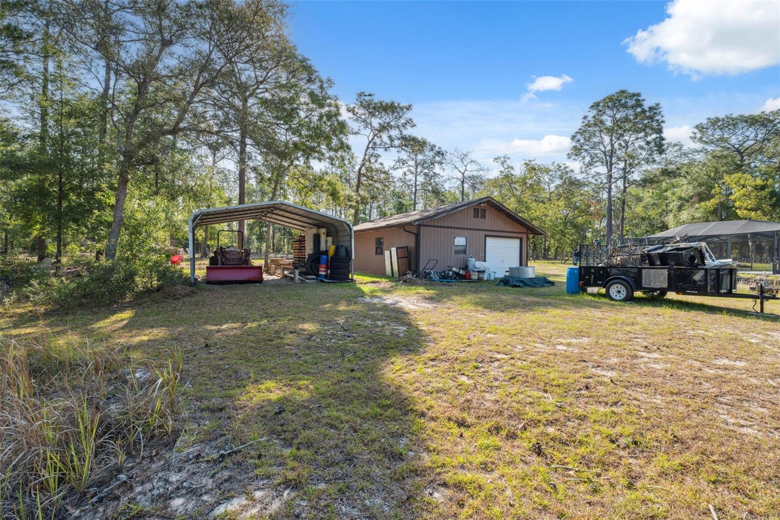 Workshop and Carport