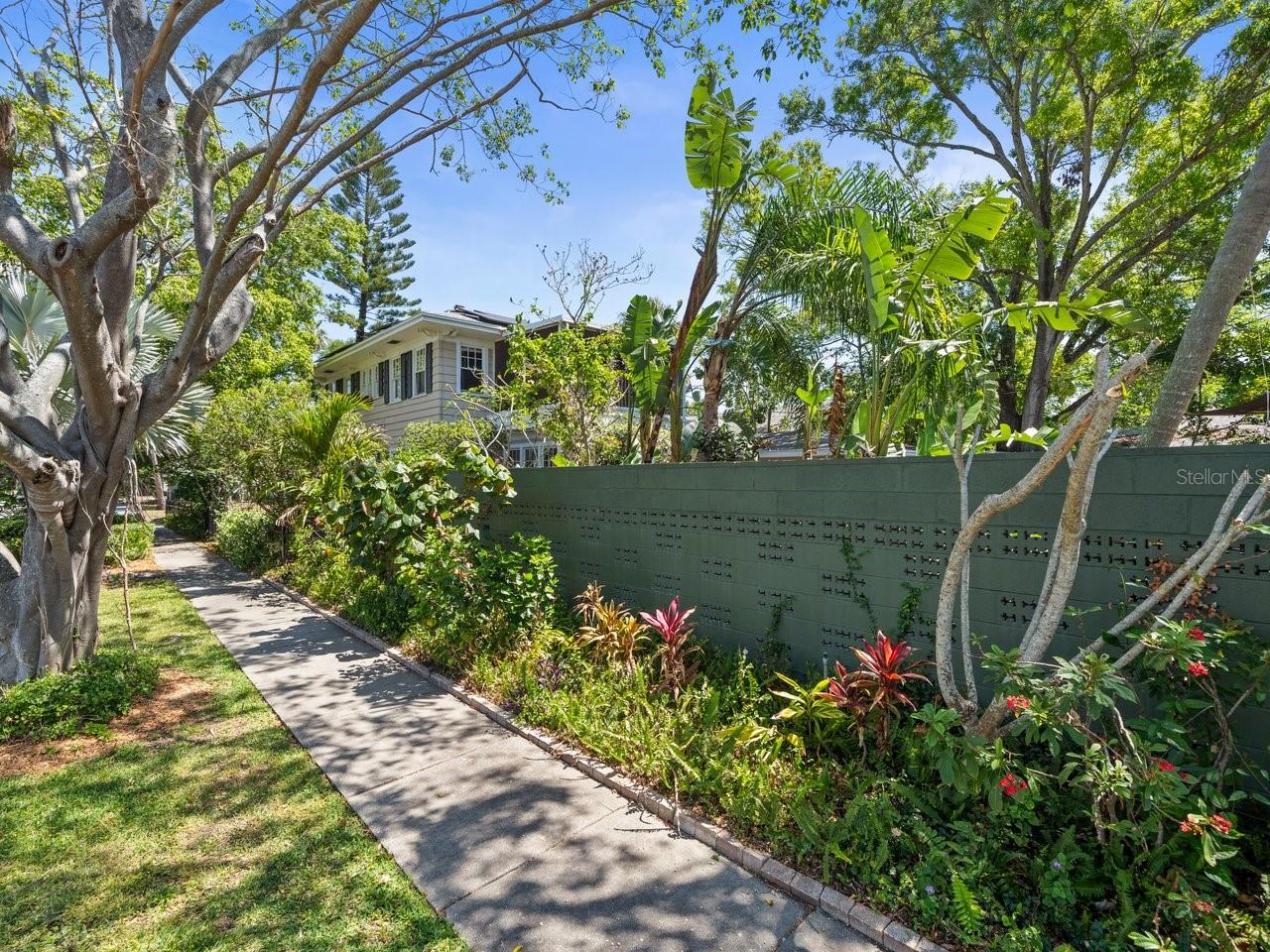 Enjoy the privacy of your 6 foot tall wall in the rear of the property.