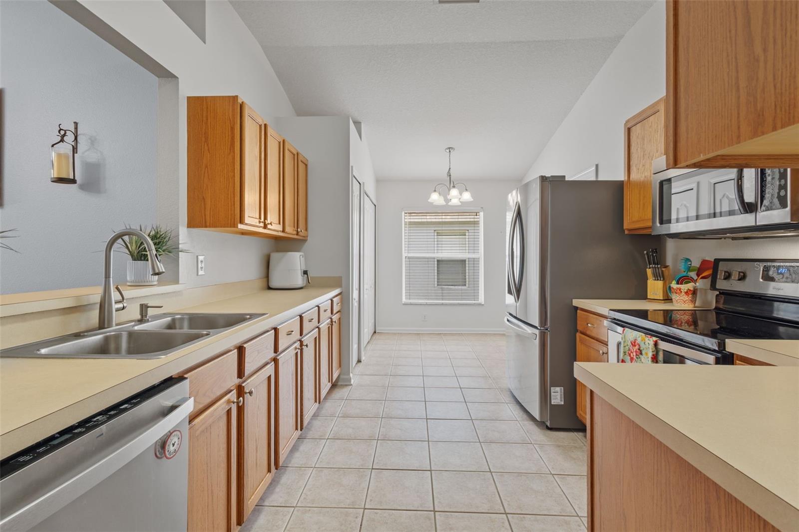 Galley style kitchen