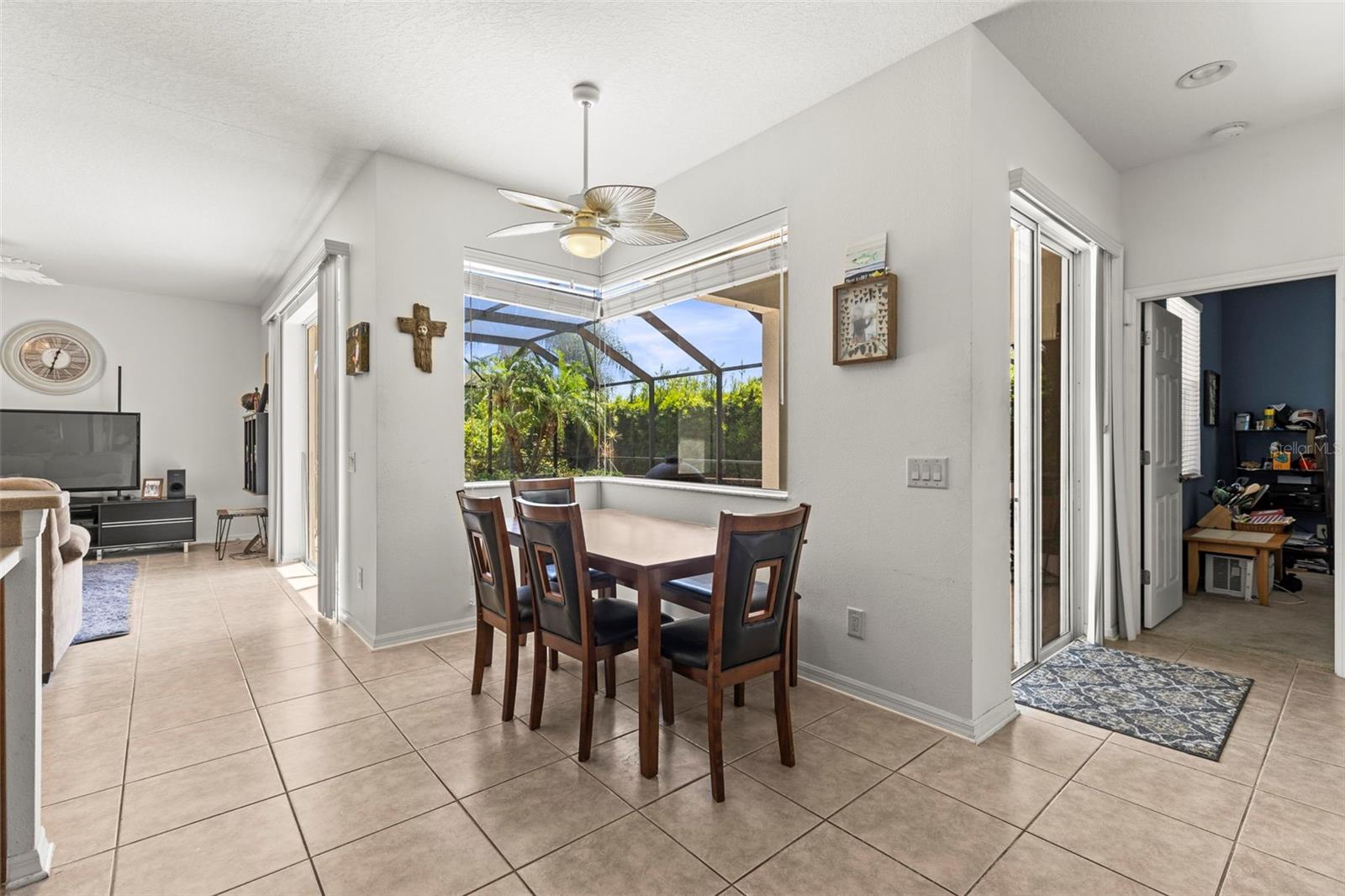 Dining nook with a picturesque view