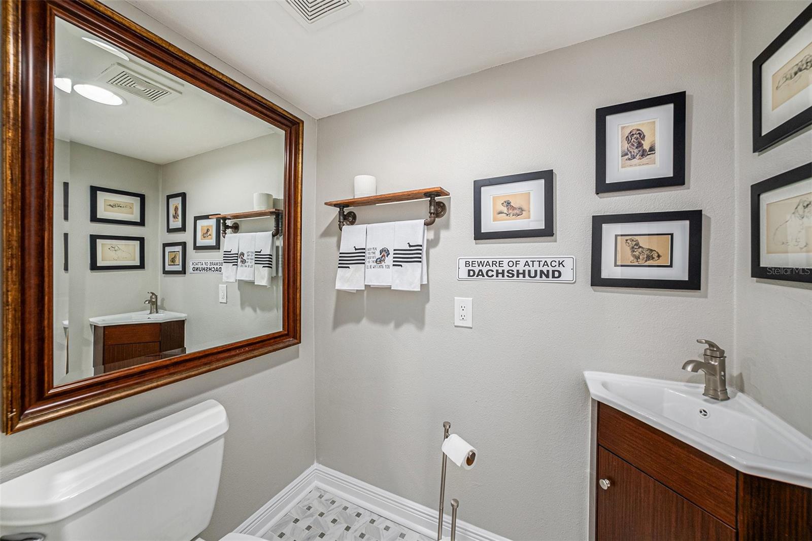 Downstairs half bath