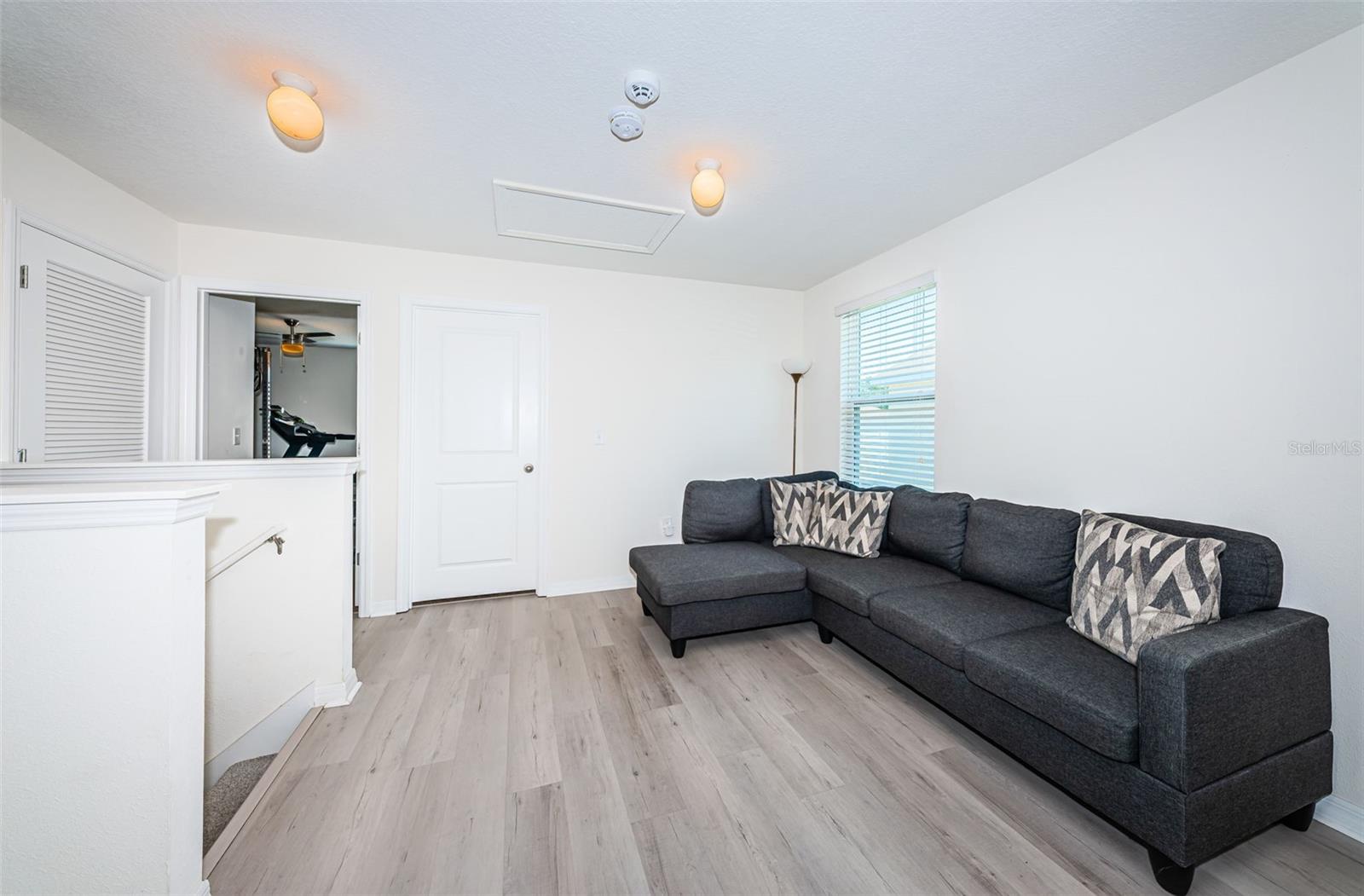 Loft at top of stairs