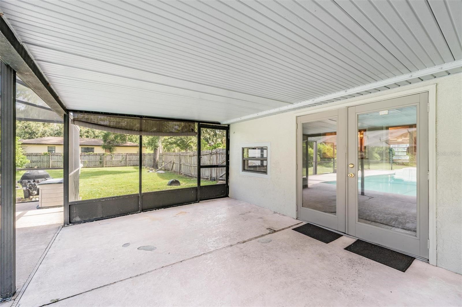 Covered patio
