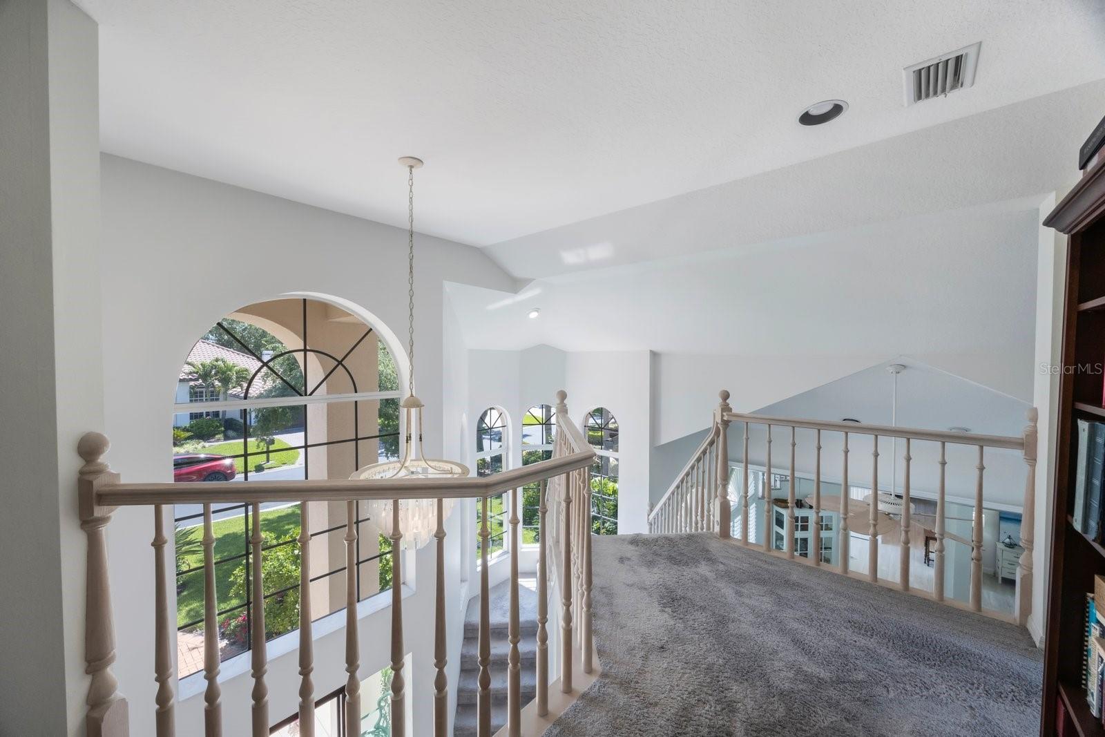 Bedrooms on the second floor extremely private from first floor public spaces
