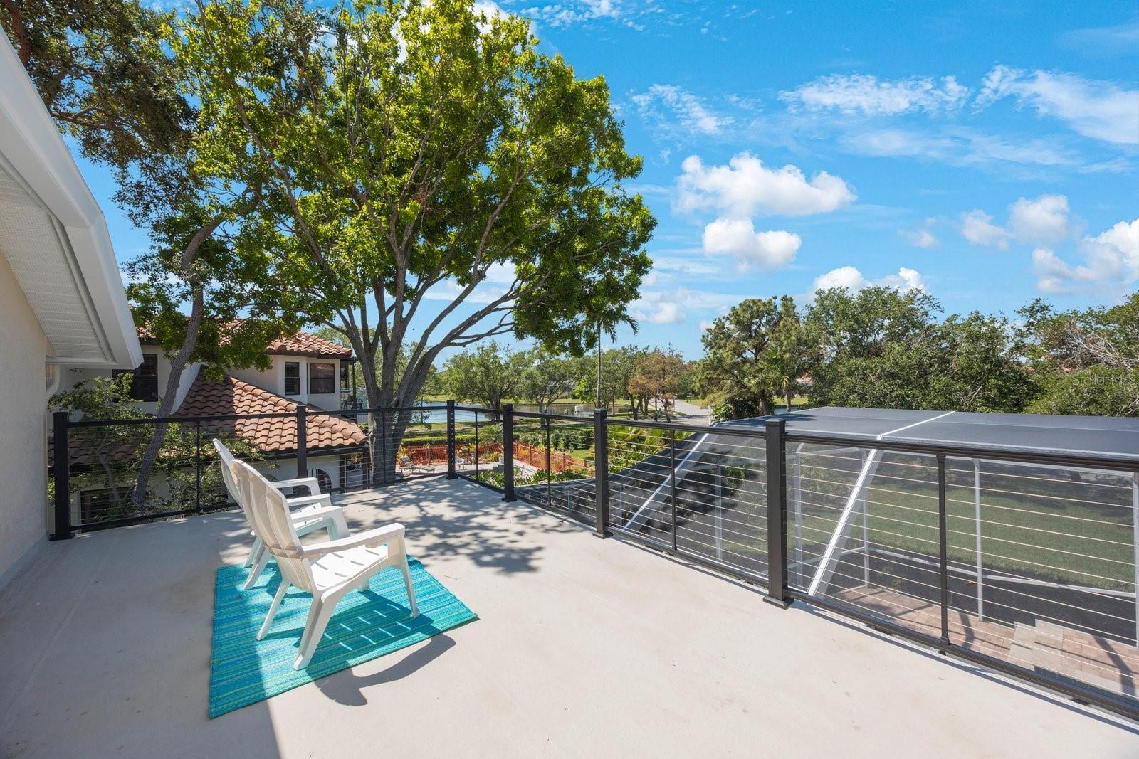 Step out onto your private balcony from the primary bedroom