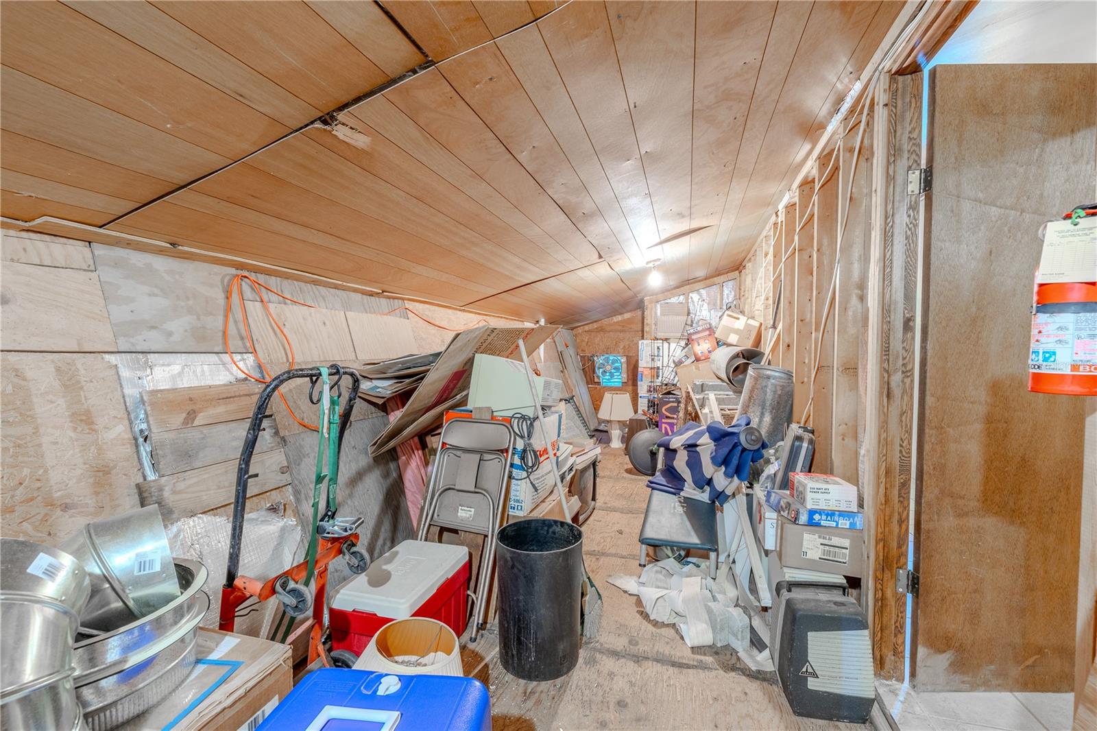 Plenty of additional storage in the attic.