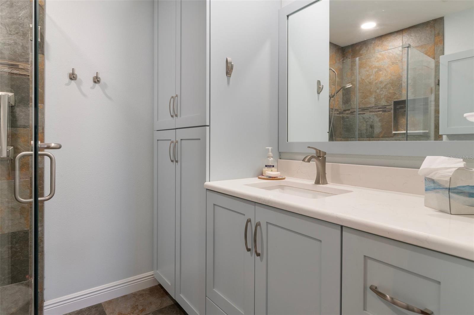 Primary Bathroom - Linen Closet, Shower