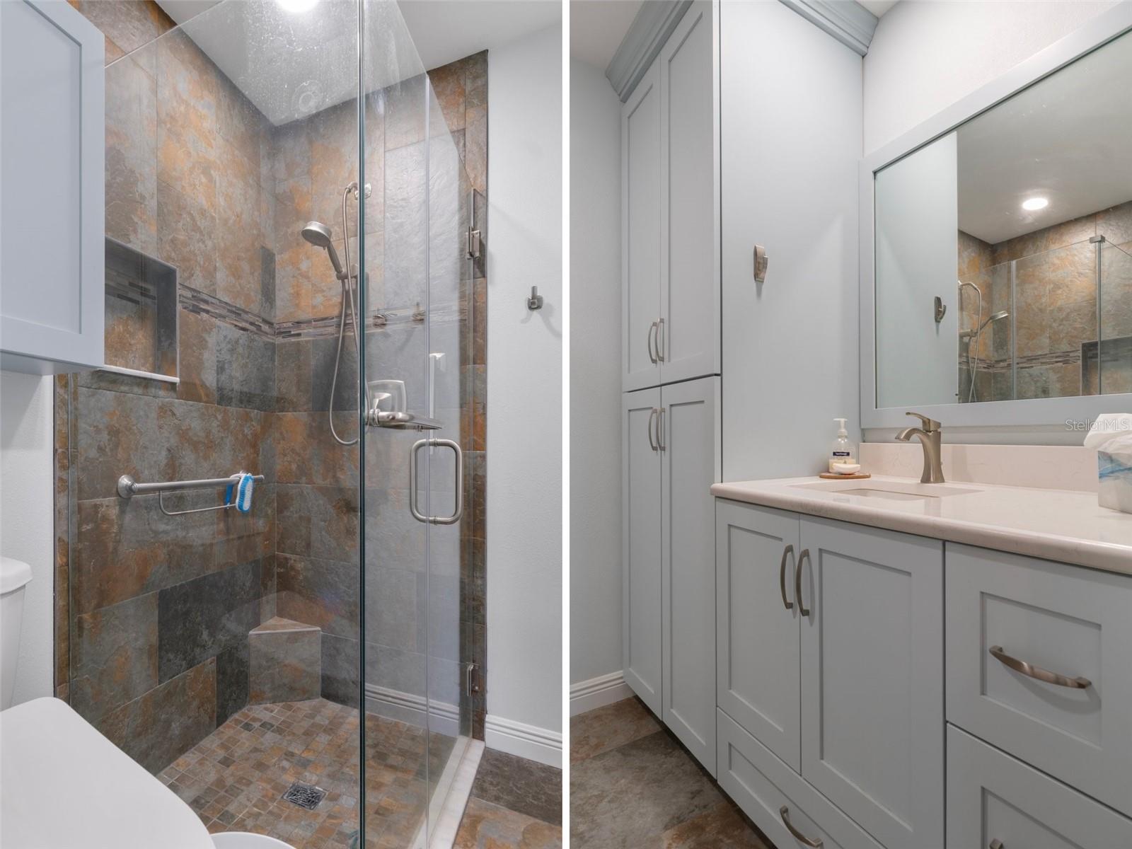 Primary Bathroom - Linen Closet, Shower