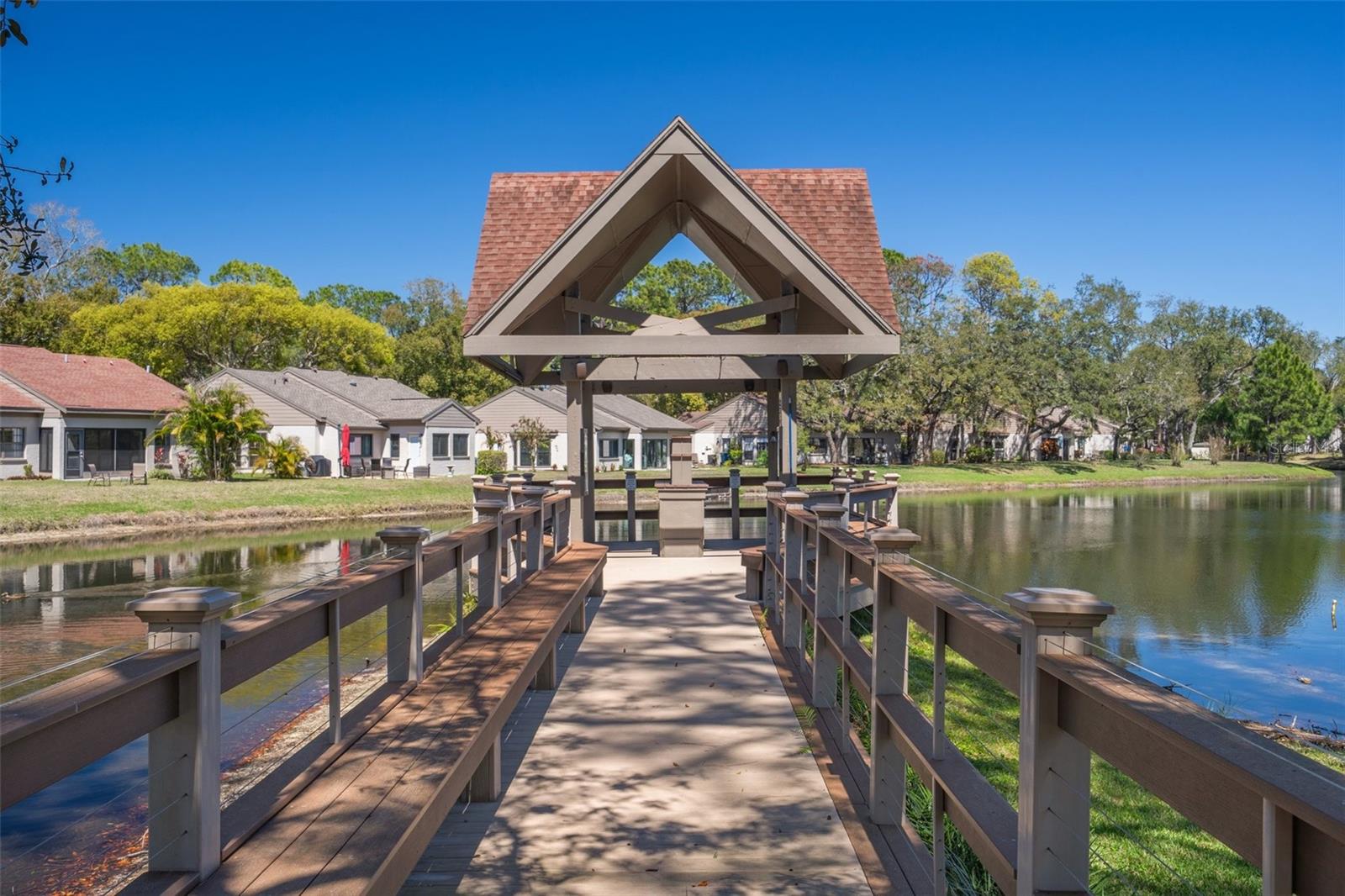 Manor Place Village Gazebo at the end of the Street