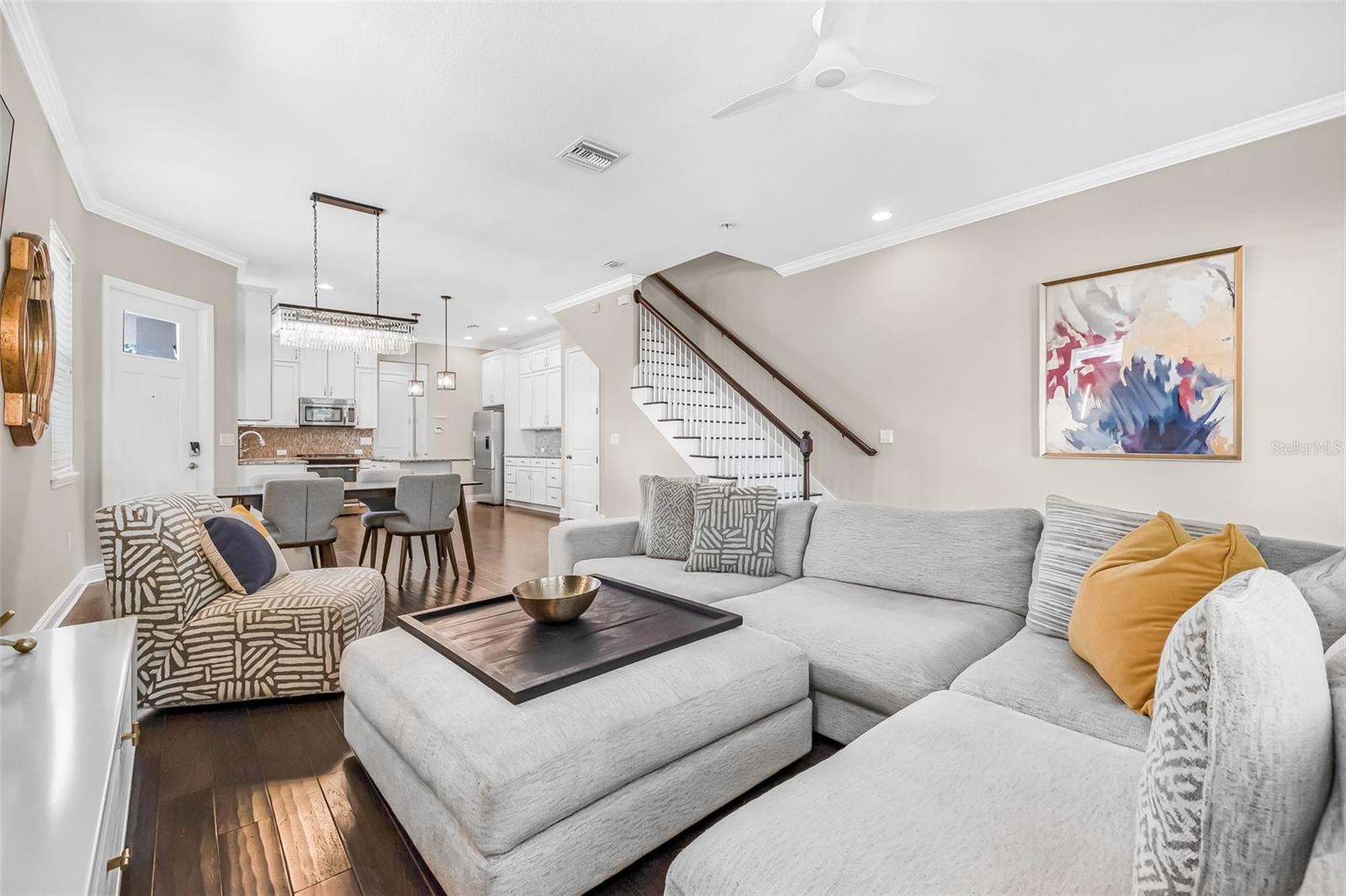 Open floor plan concept