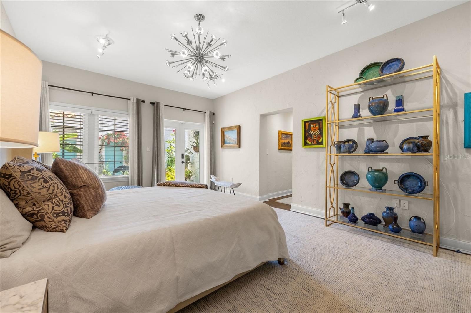 First floor private primary bedroom