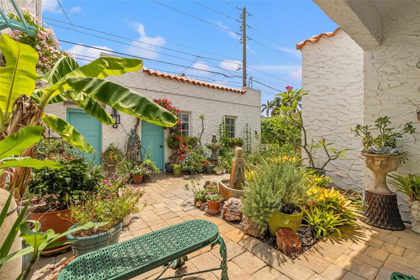 Private back patio