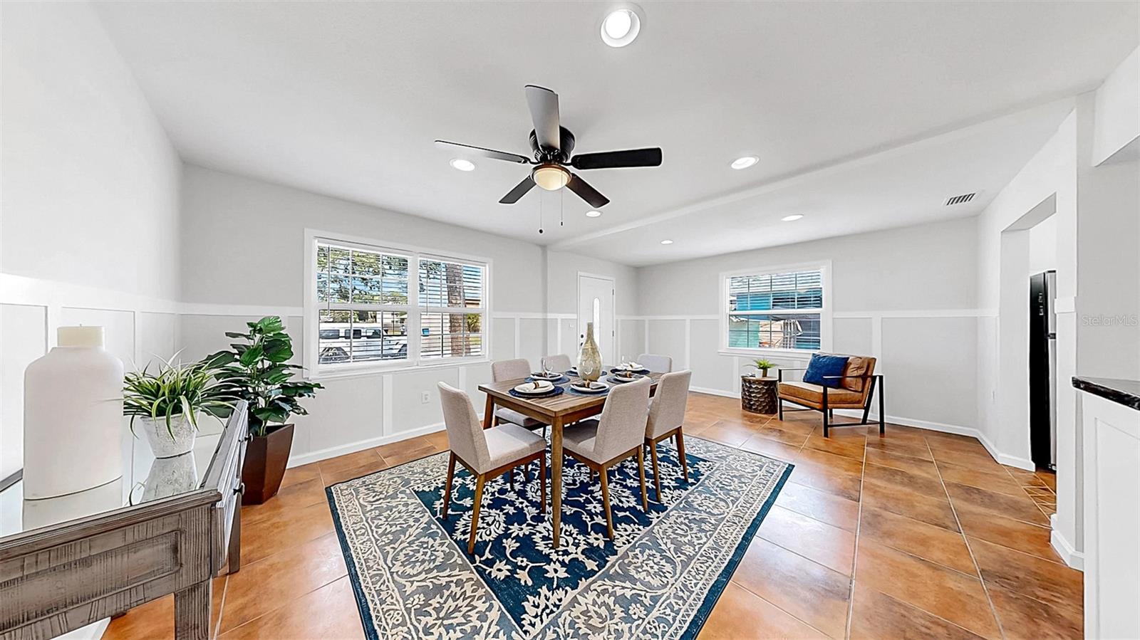 Cozy living room with plenty of gathering space.