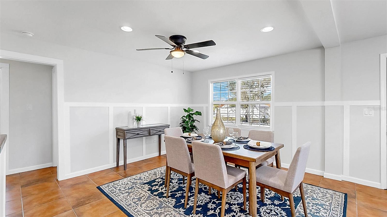 Dining area with plenty of natural light.