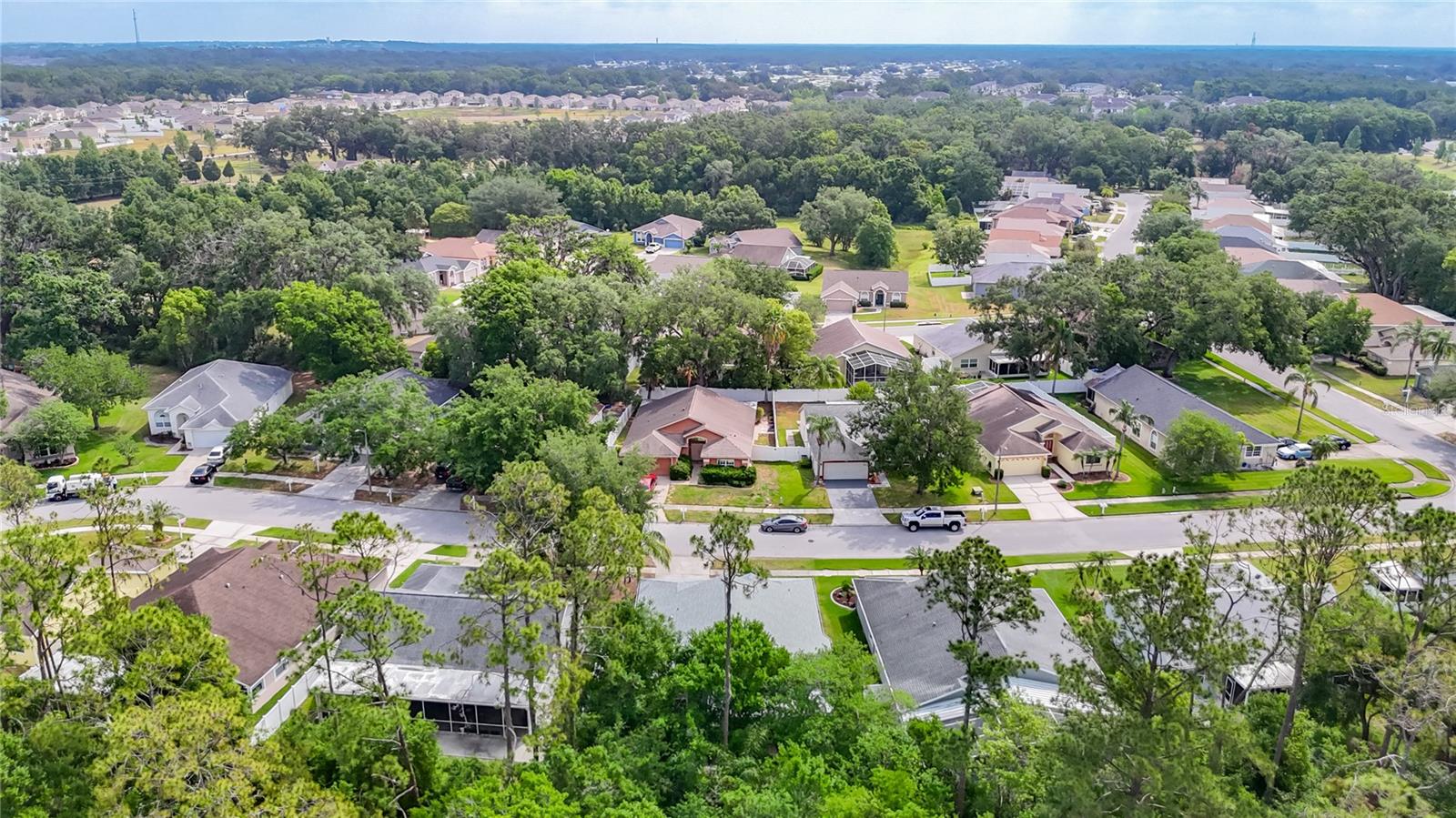 Aerial view to the East