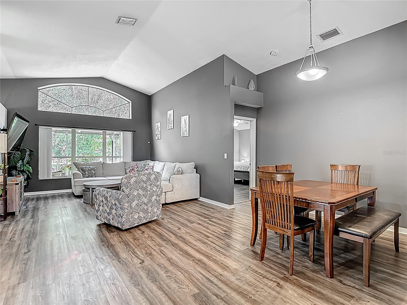 Dining Room - Living Room - Primary Suite