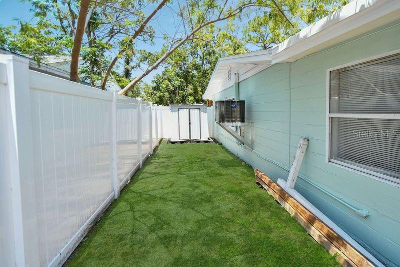 Side view, Backyard