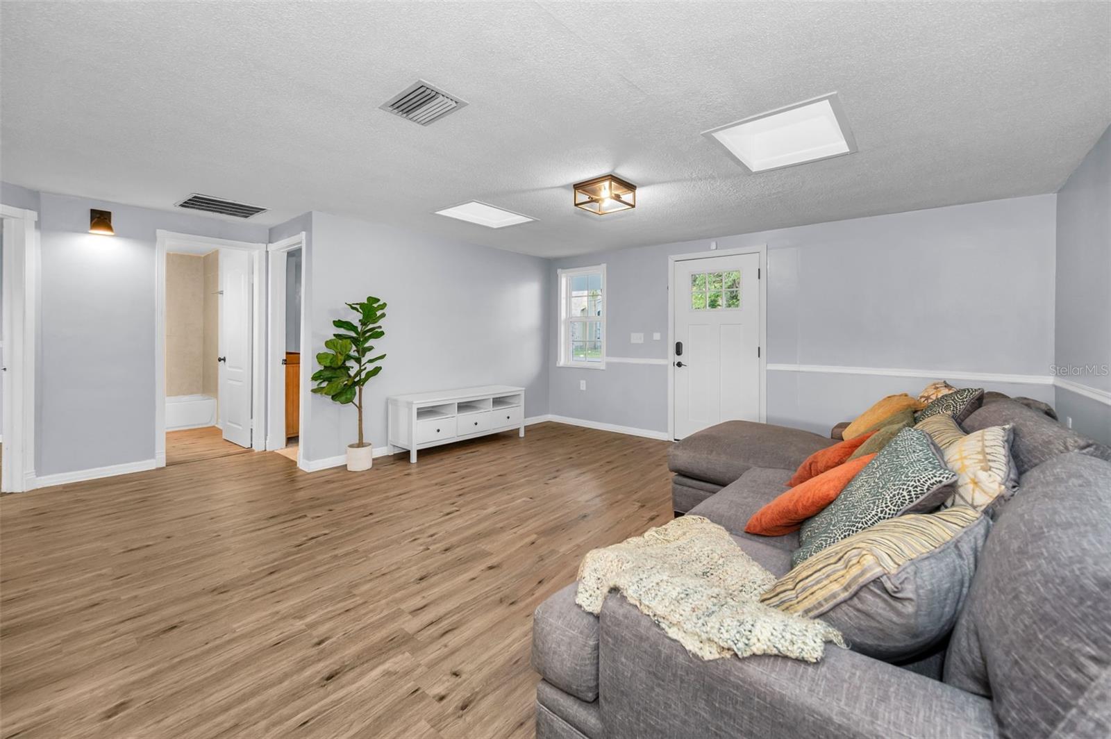 skylights in living room