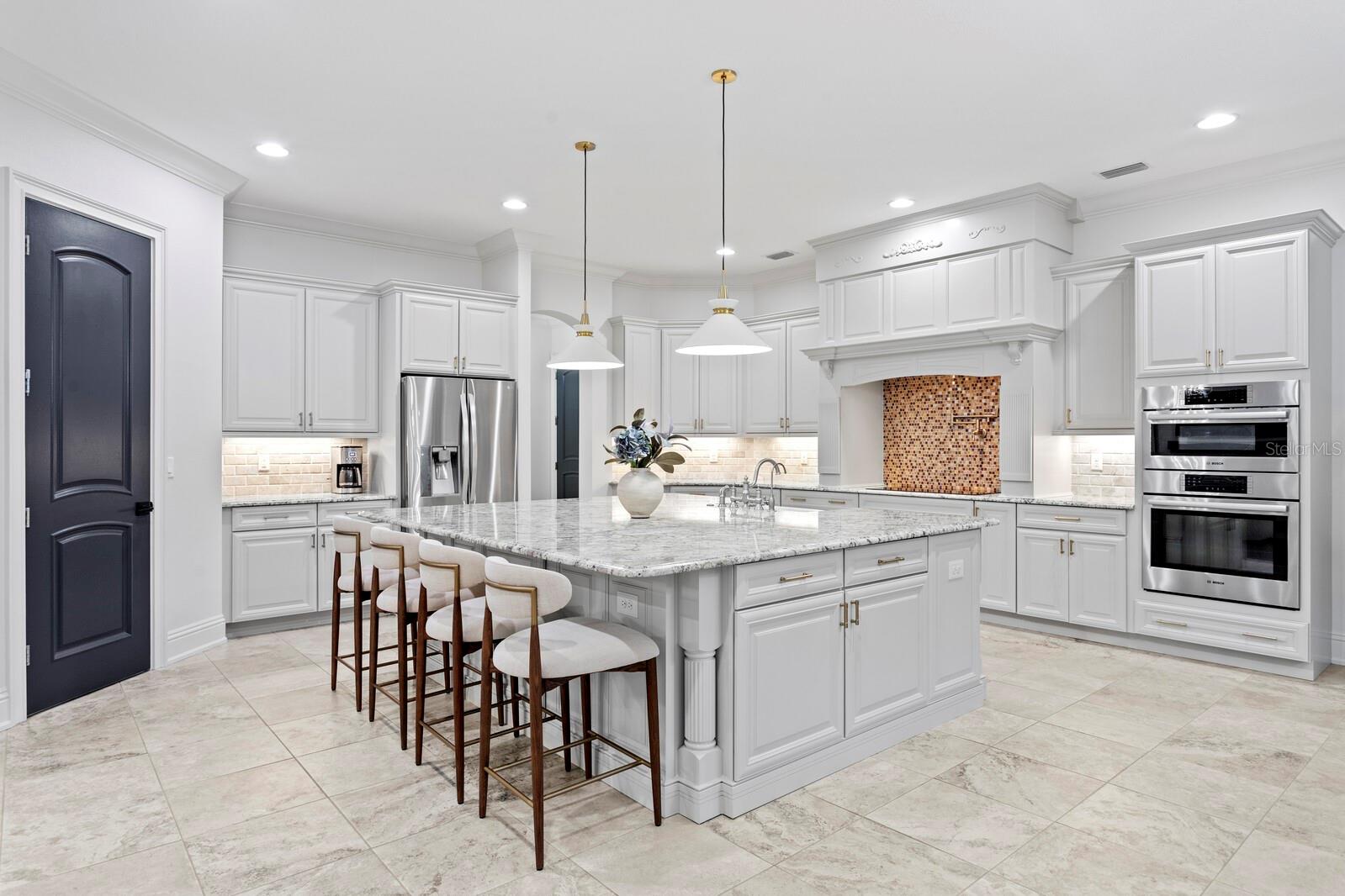 Massive center island and top of the line appliances!