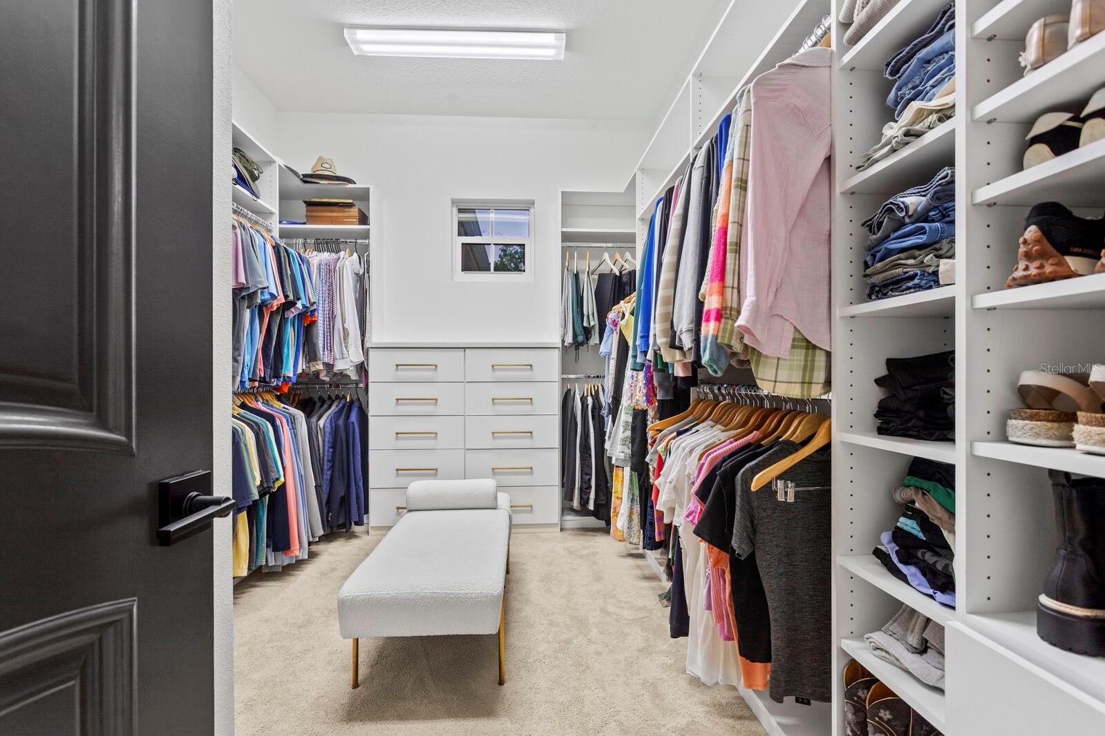 This custom closet is a dream!