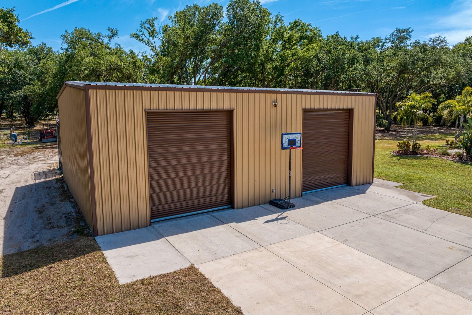 Detached garage with electricity!