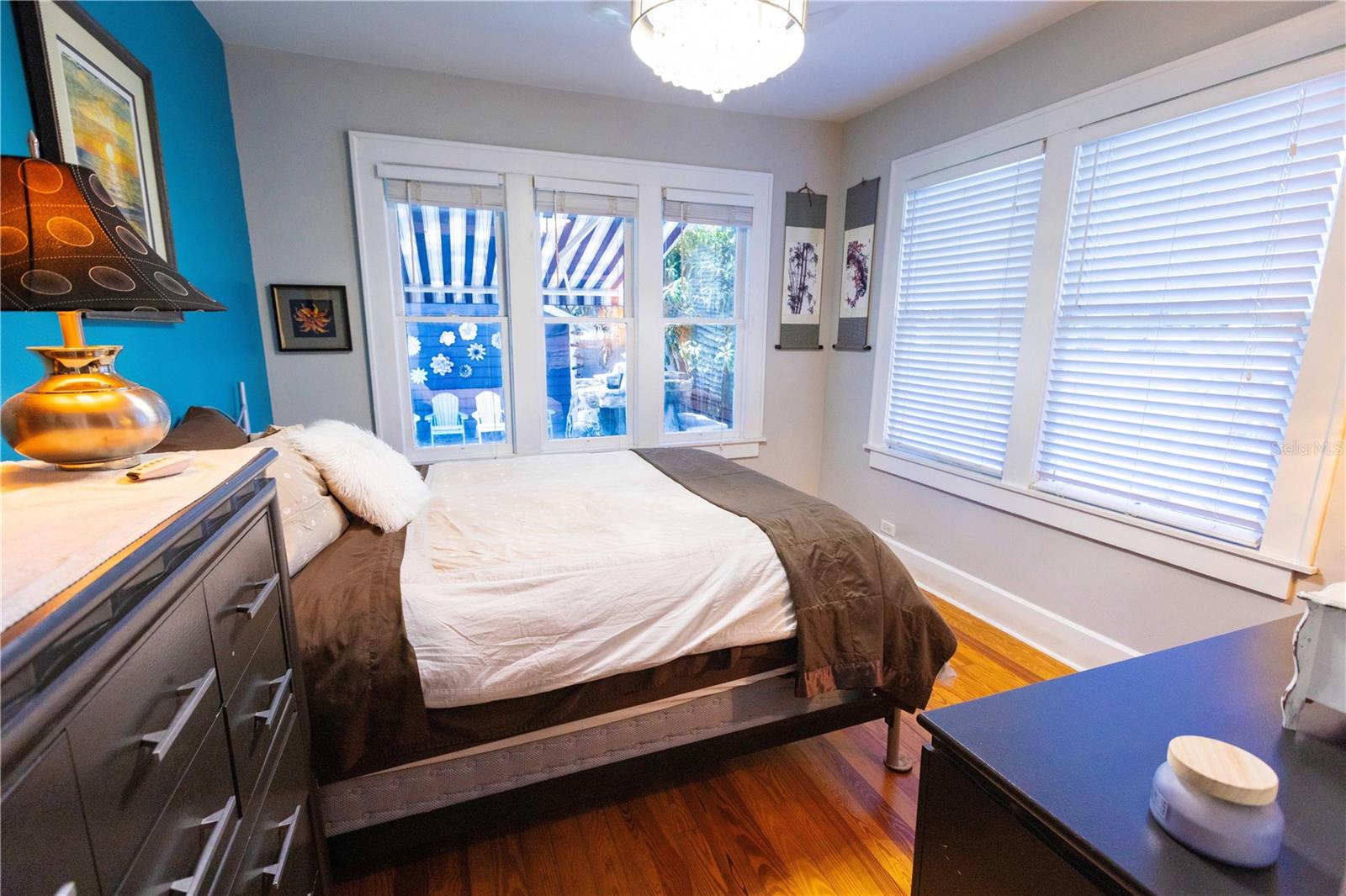 Primary Bedroom Overlooking Pool