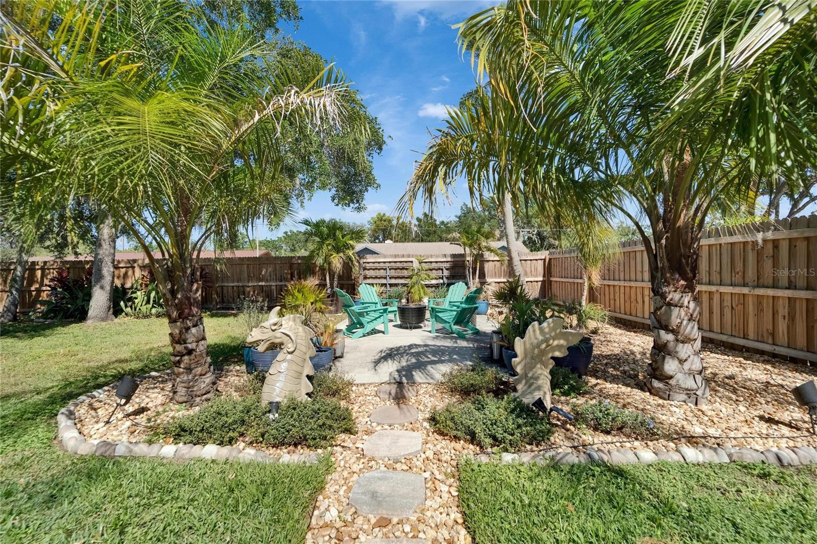 Path to RV Pad - Used as a fire pit area
