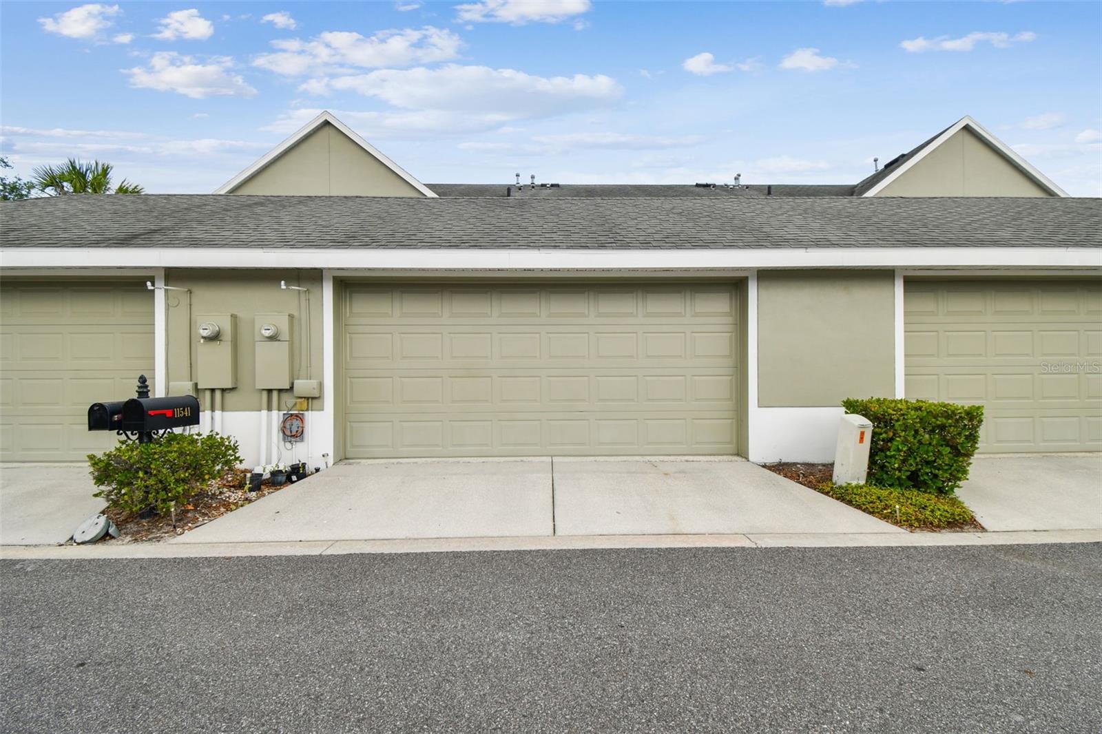 Detached garage with rear entry