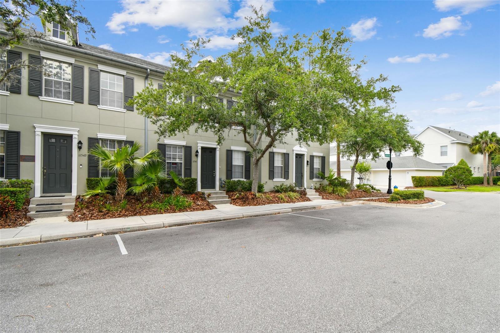 Side view of the building- front parking spaces