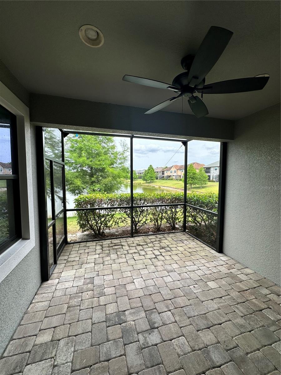 Screen patio with pavers - Bird cage extension