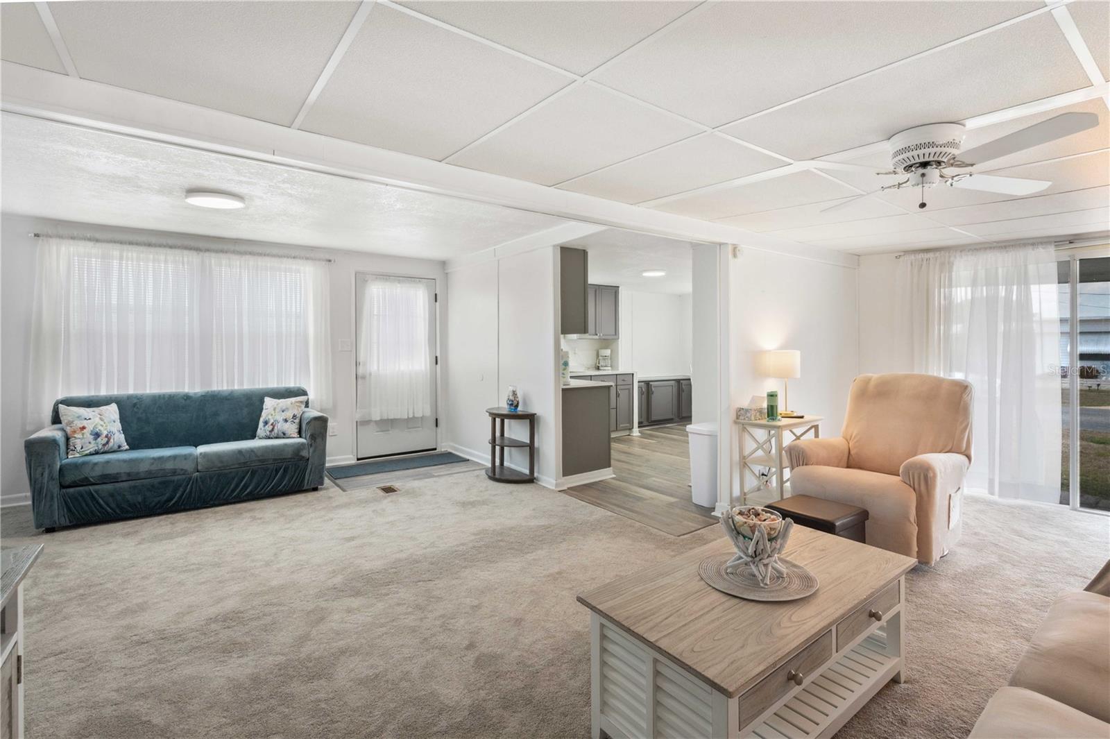Living room is open concept.