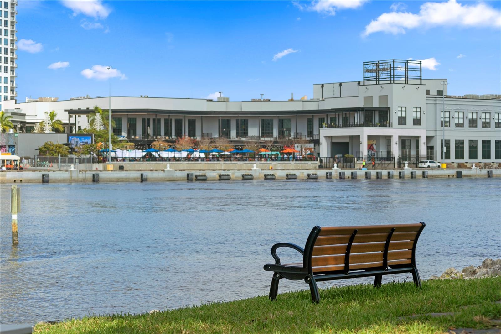 Beautiful view looking back toward Sparkman Wharf