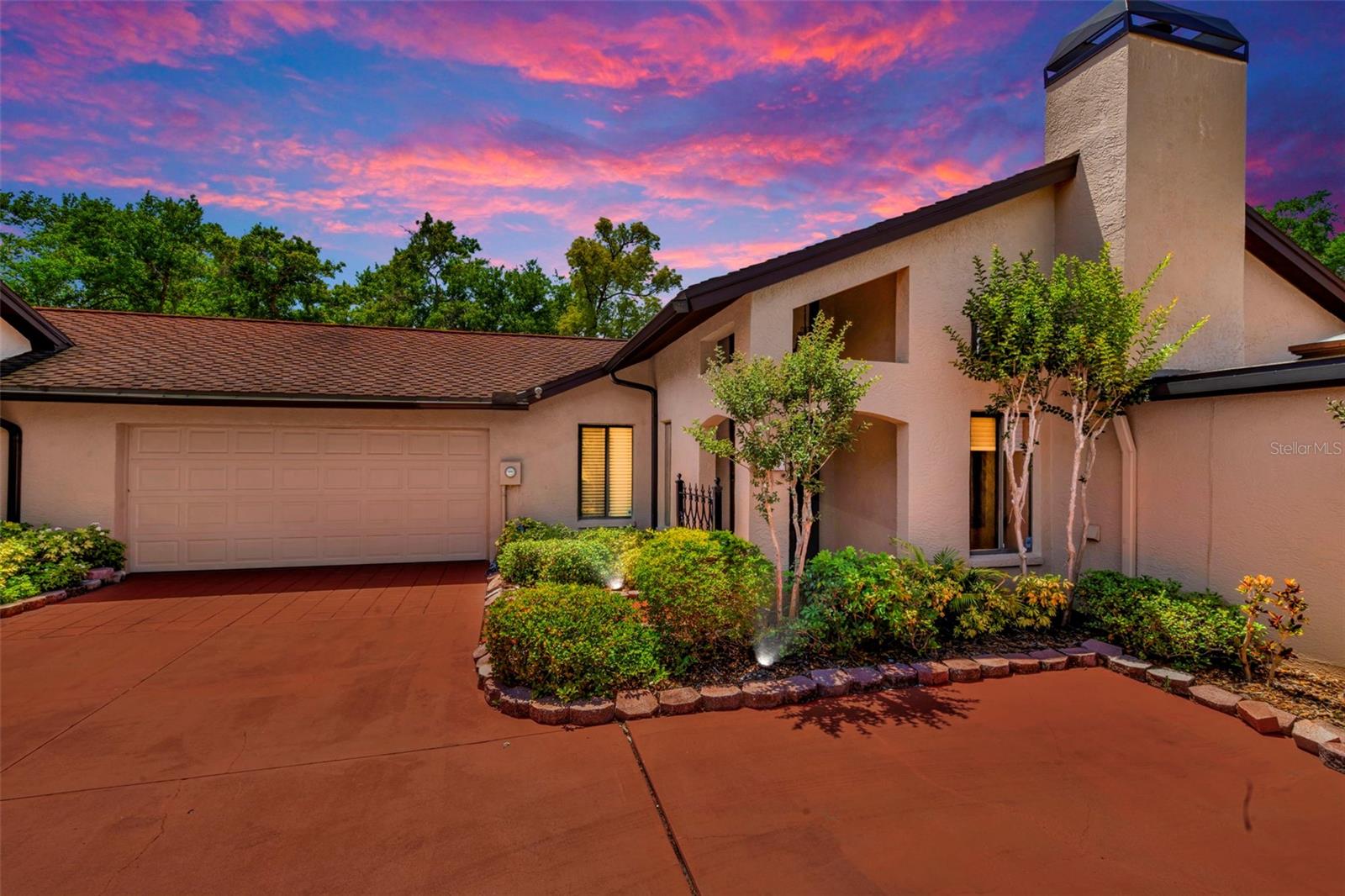 Home front at dusk