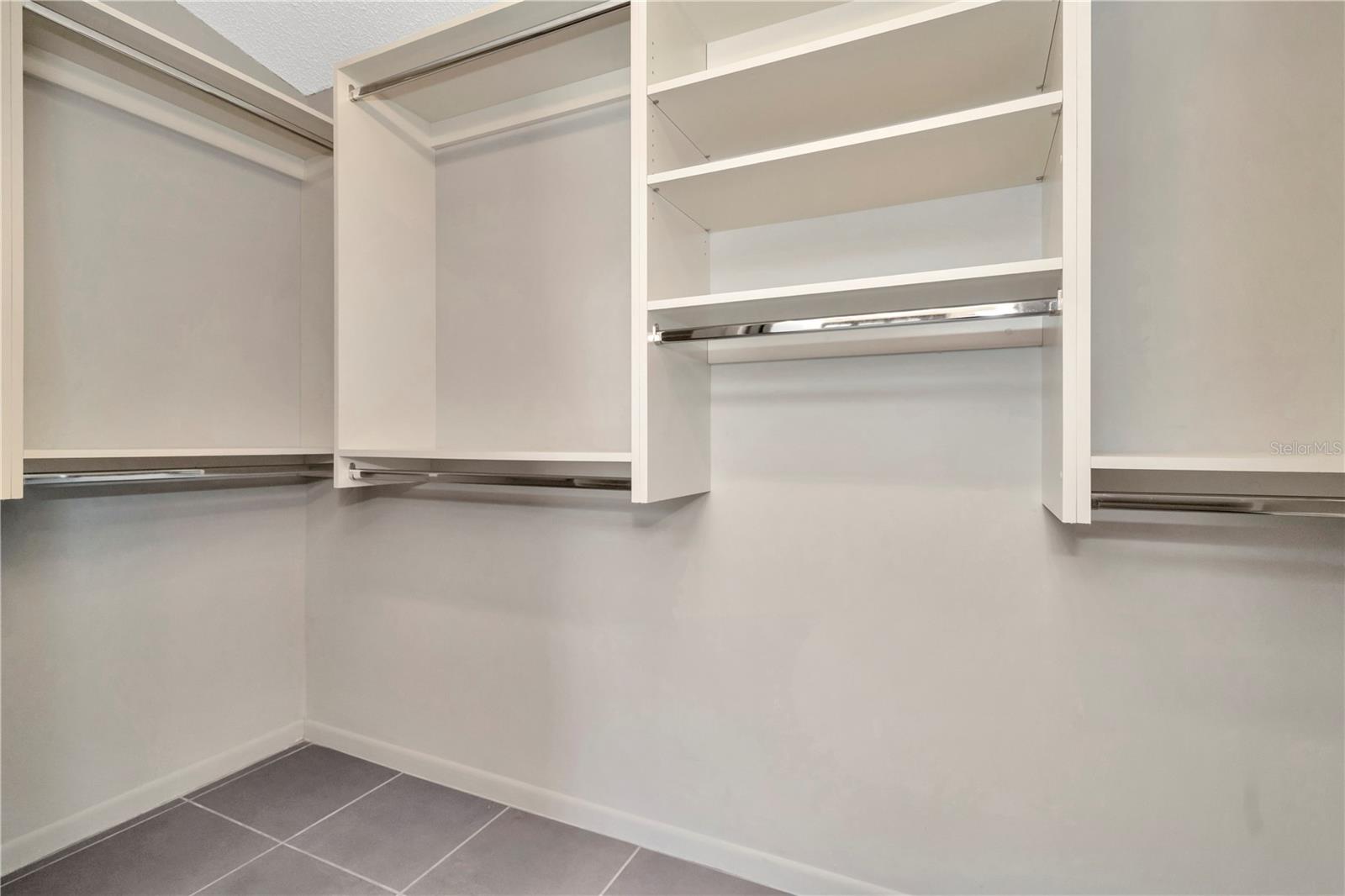 Primary bedroom walk-in Closet