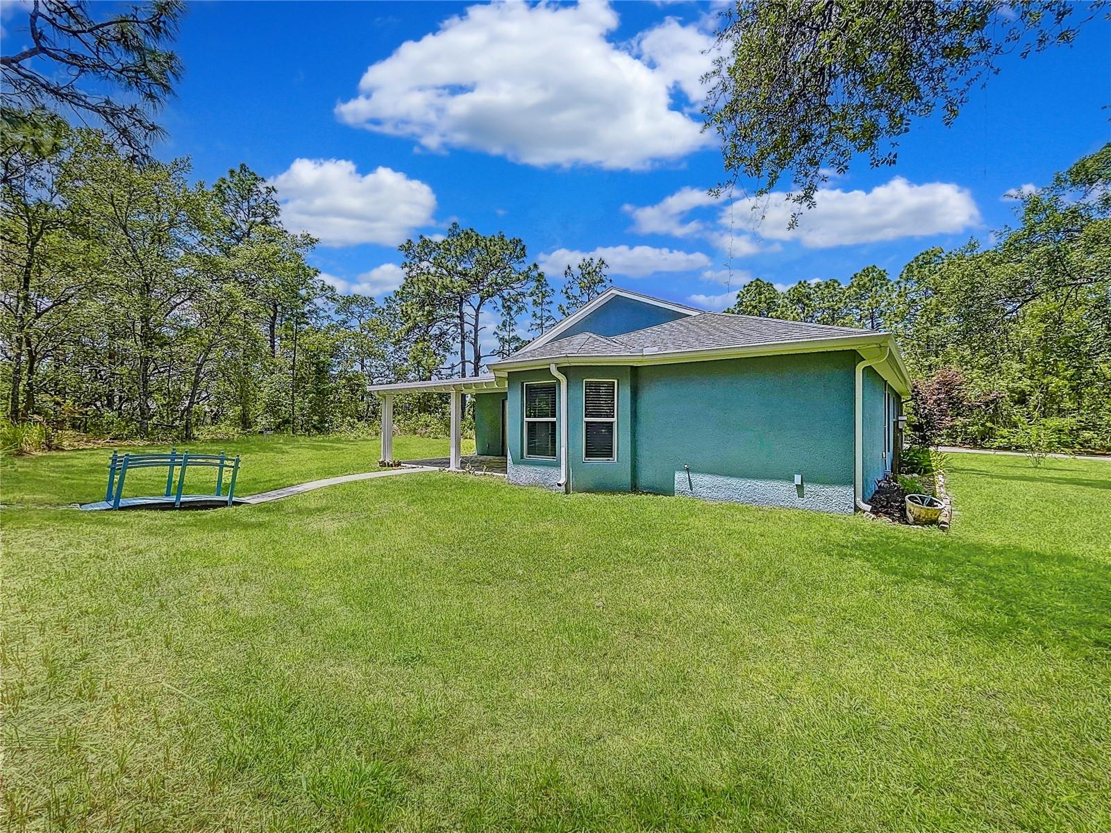 Oversized lot with plenty of usable space.