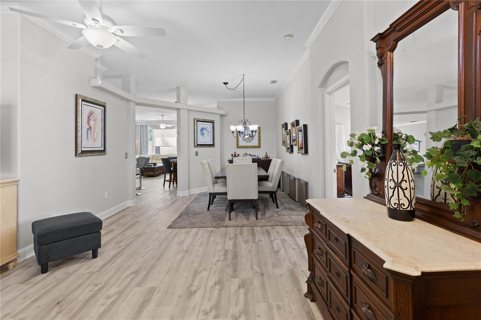 Luxury vinyl floors usher you throughout