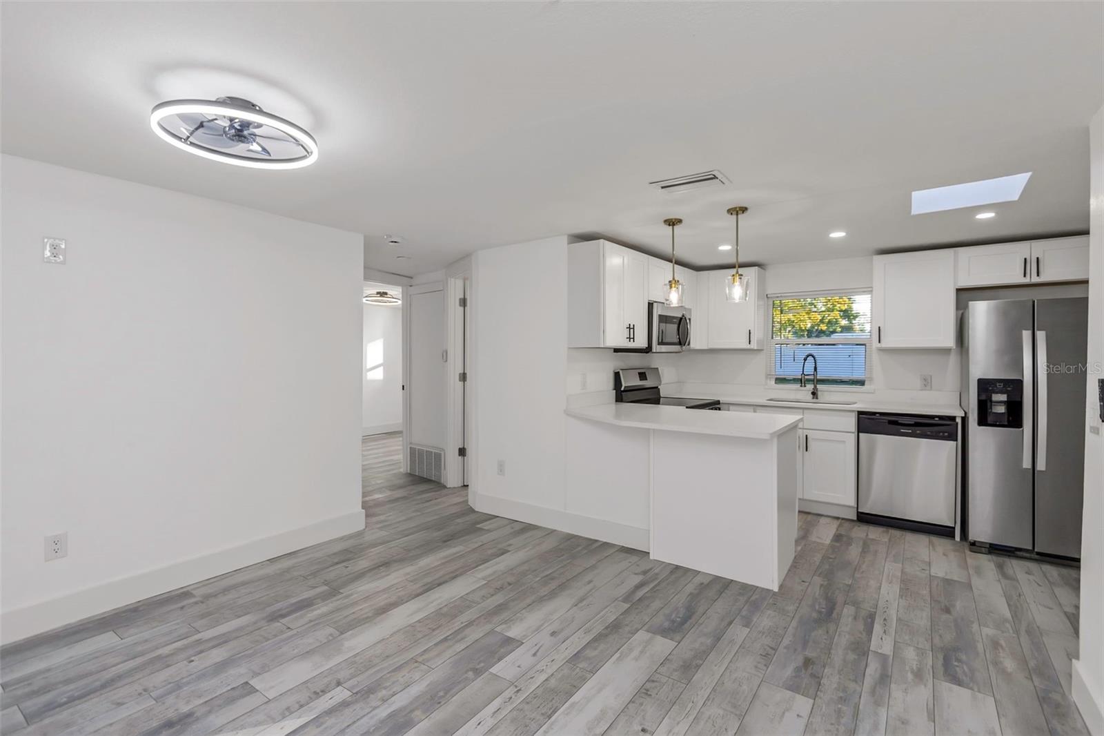 kitchen from eating area