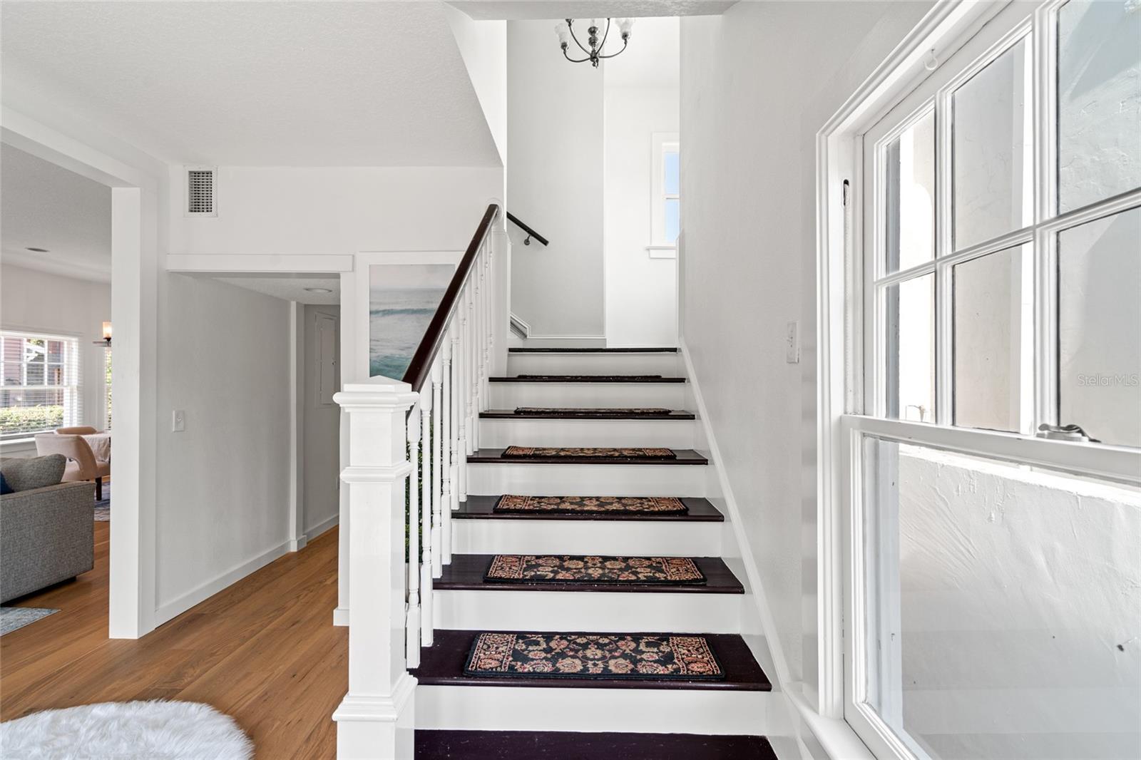 First floor, stairs to 2nd floor