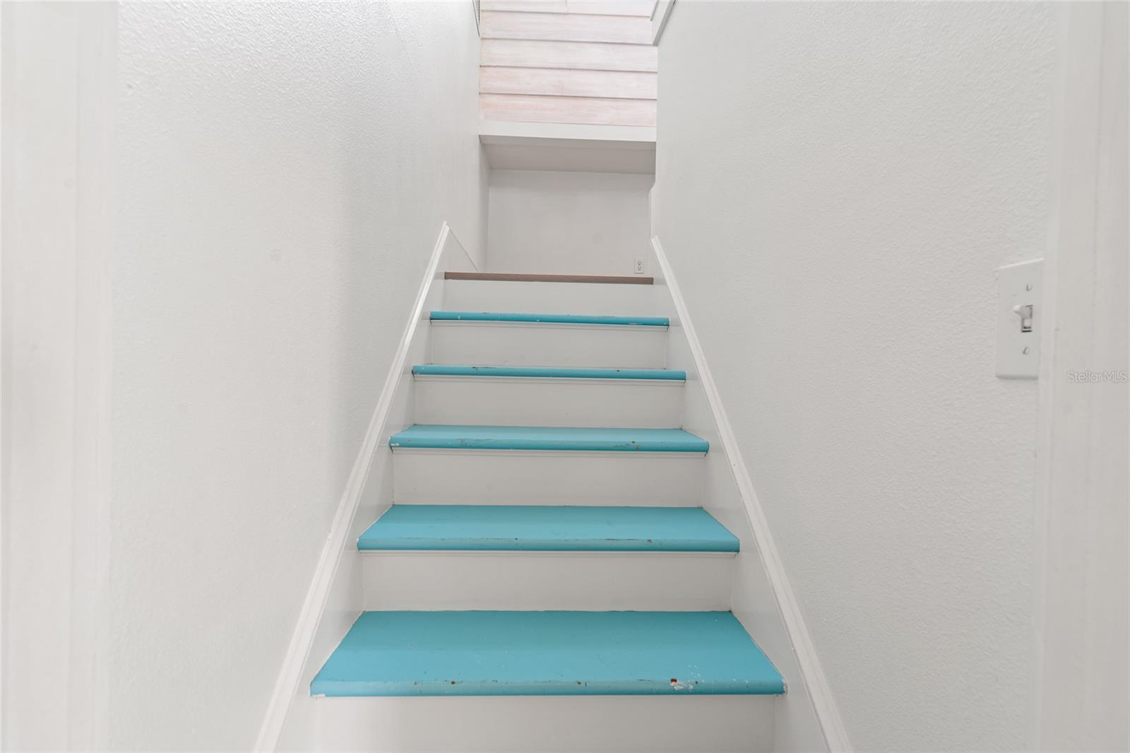 Stairs from 2nd floor to 3rd