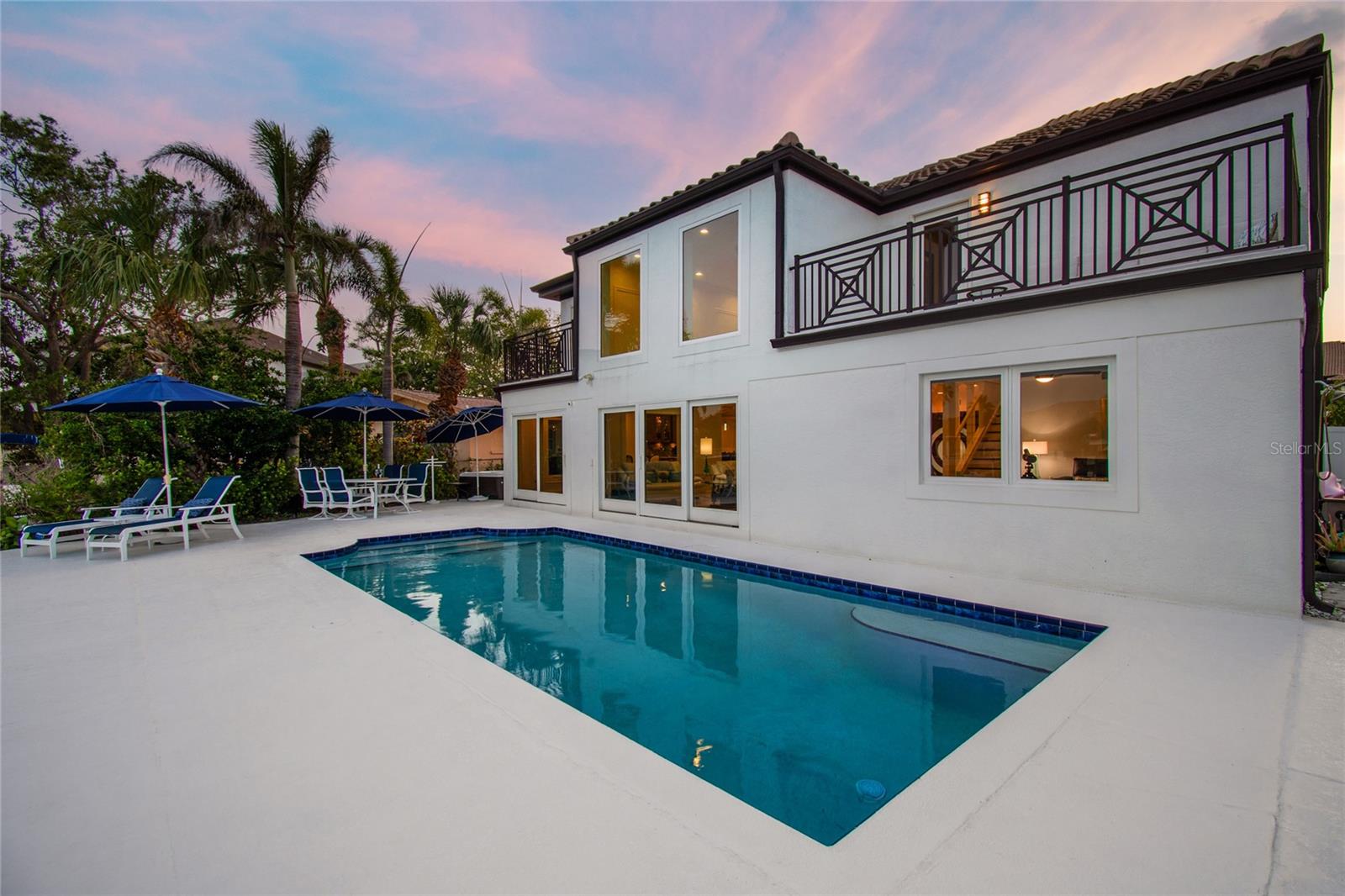 Heated salt water pool