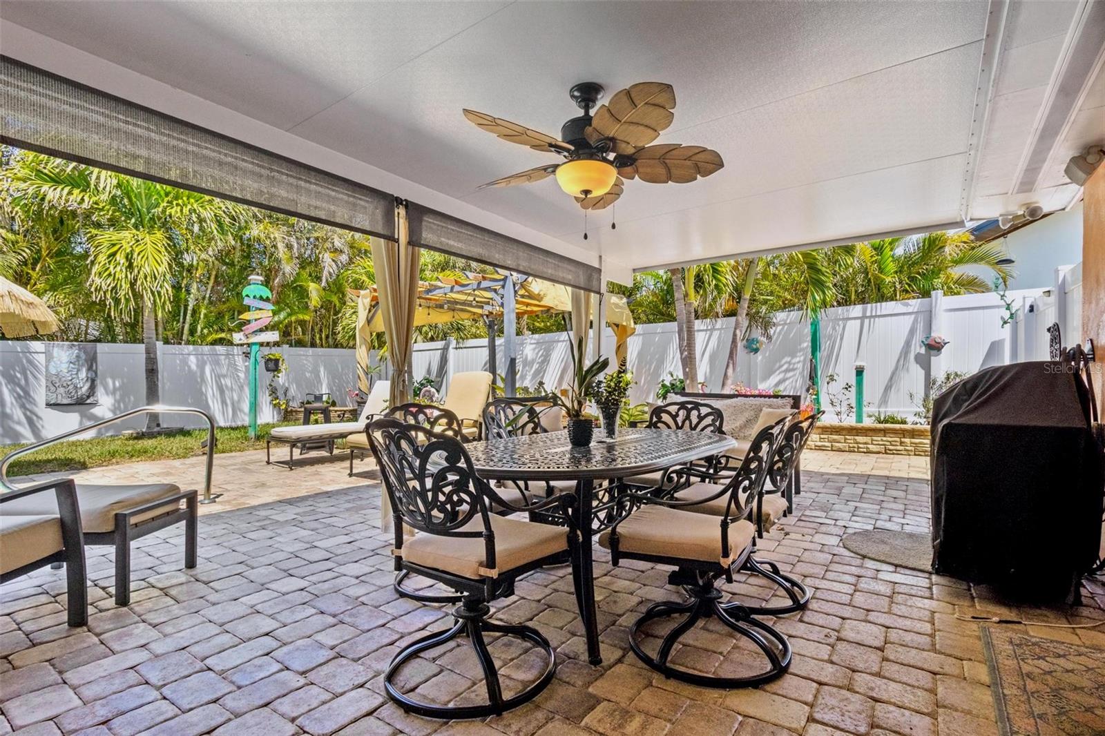 Covered outdoor dining