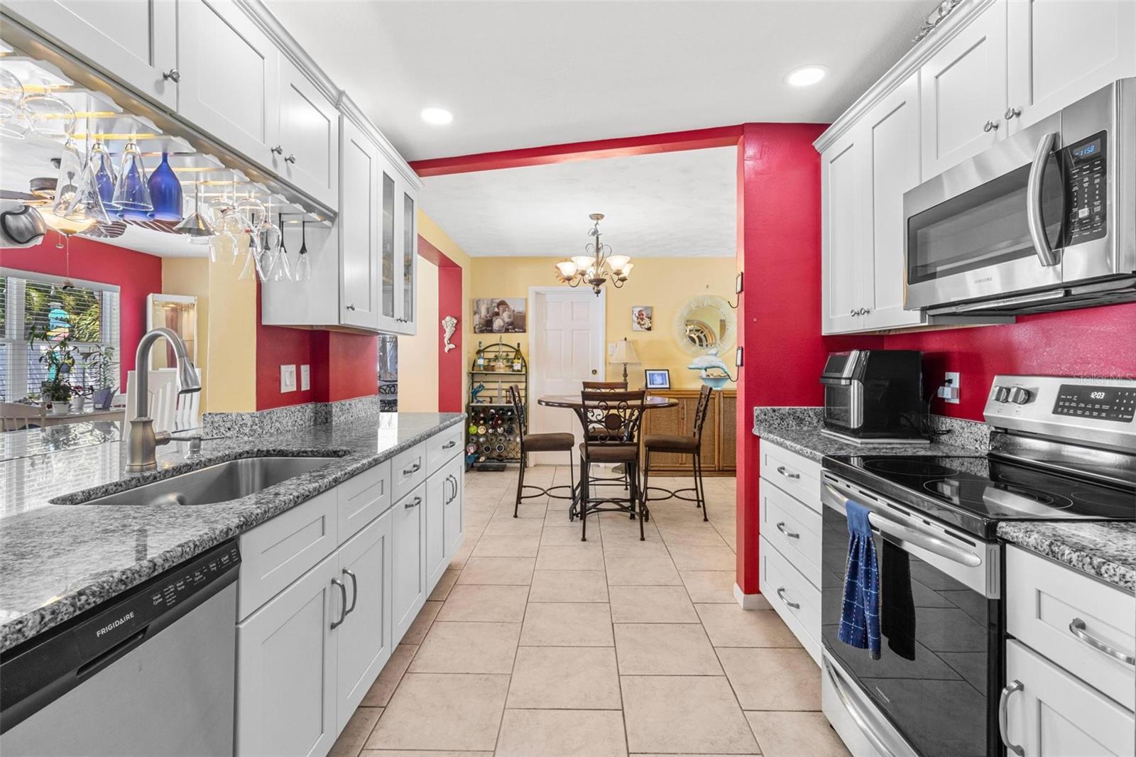 Updated Kitchen open to dining room